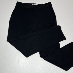 Michael Kors Women’s Flat Front Straight Dress Pants Stretch Black Pockets Sz 2